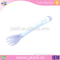 Funny Temperature Sensing Plastic Baby Spoon and Fork Set
